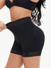 Full Size Zip-Up Lace Trim Shaping Shorts - Minihomy