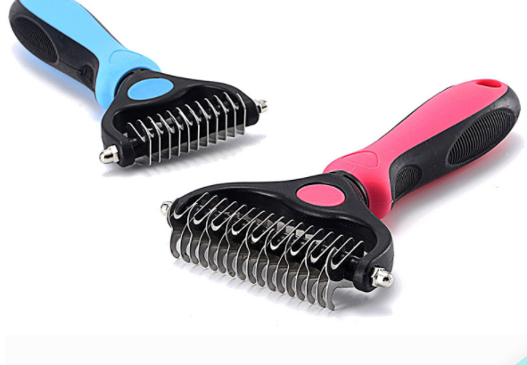 Pet Cat Dog Stainless Steel Double Sided Knotted Comb
