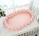 Cotton Woven Folding Portable Crib Is Removable And Washable