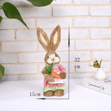 Simulation Papyrus Easter Rabbit Decoration Home