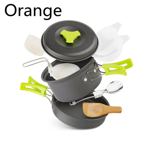 Outdoor cookware 1-2 people camping cookware set