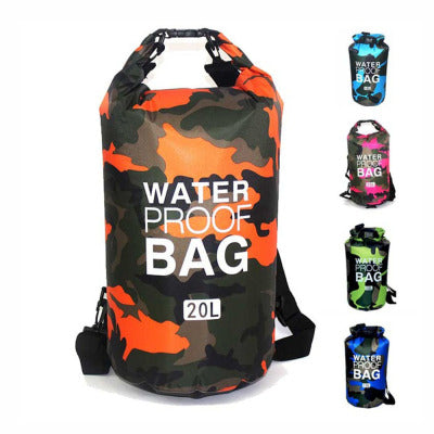 Camouflage Polyester Thickened PVC Single Shoulder Portable Outdoor Lightweight Waterproof Bag