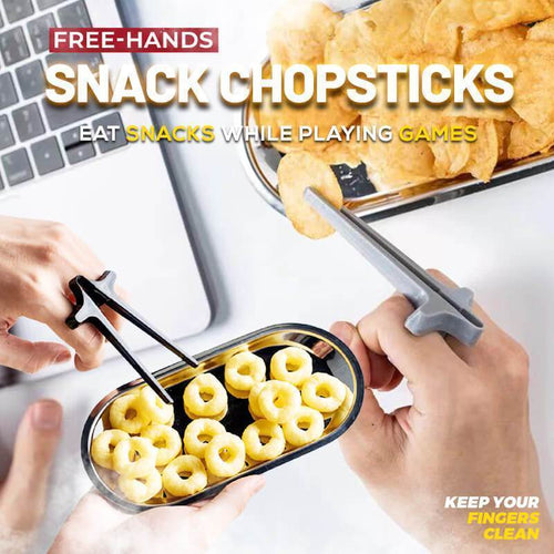 Free-Hands Snack Chopsticks Play Games Finger Chopsticks Lazy Assistant Clip Snacks Not Dirty Hand Phone Accessory Kitchen Tool