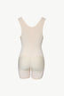 Full Size Zipper Detail Lace Trim Shapewear - Minihomy