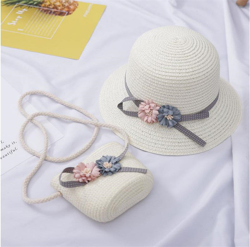 Children's Summer Hat And Sunshade Bag Set