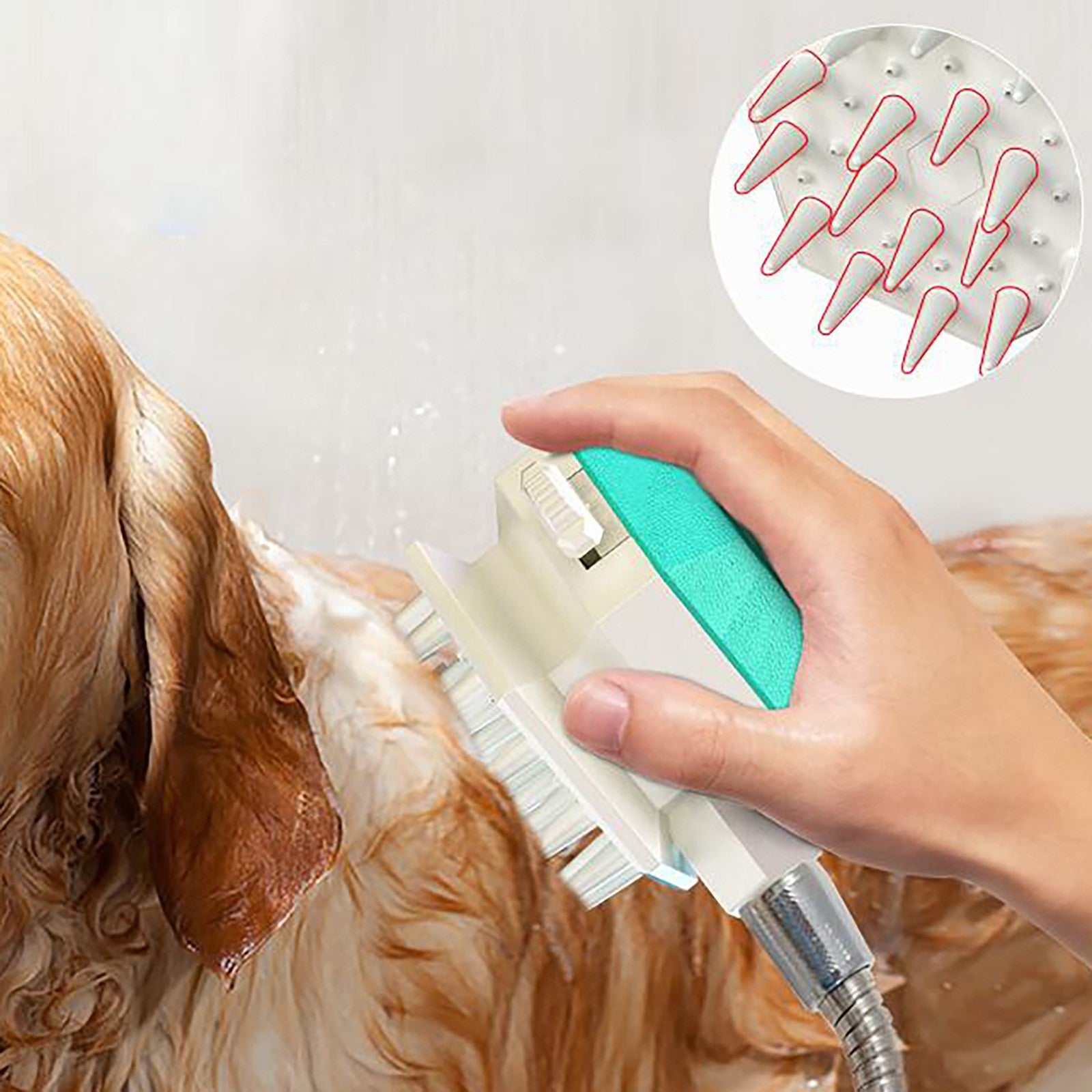 Portable Handheld Splash Shower Pet Dog Cat Shower Spray Hose Tub Sink Faucet Attachment Washing Sprinkler Head Kit Bath Tools - Minihomy