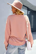 Dropped Shoulder Balloon Sleeve Sweatshirt - Minihomy