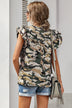 Camouflage Flutter Sleeve T-Shirt - Minihomy