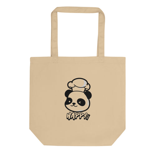 Victory and Happy Panda Design Eco Tote Bag