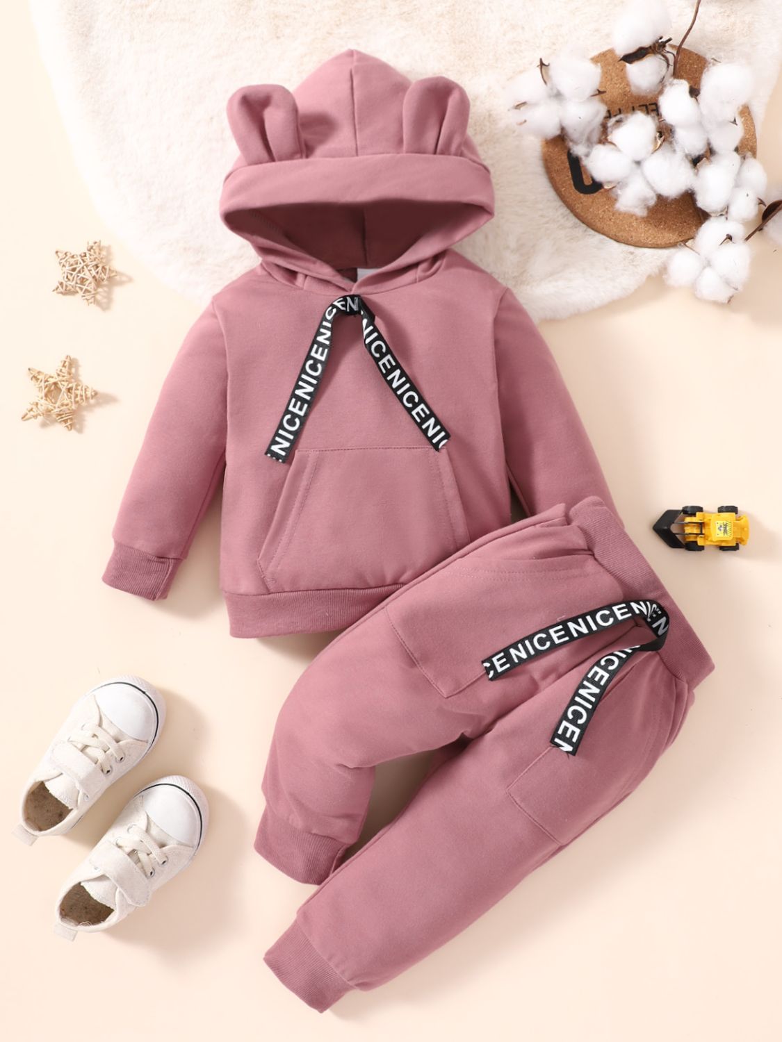 Kids Long Sleeve Hoodie and Joggers Set - Minihomy