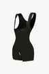 Full Size Zipper Detail Lace Trim Shapewear - Minihomy