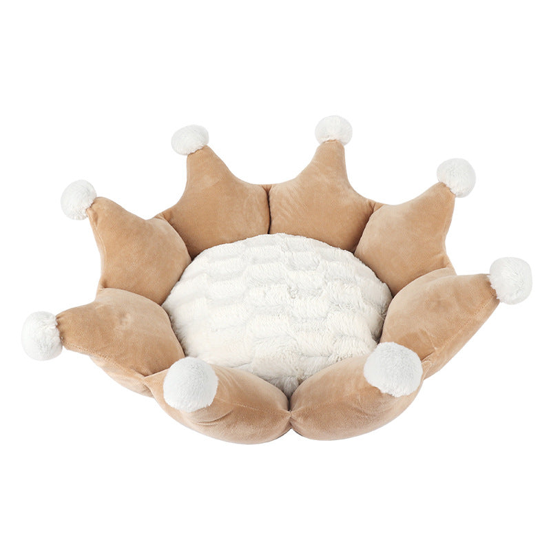 Removable And Washable Autumn And Winter Crown Sleeping Nest, Short Hair