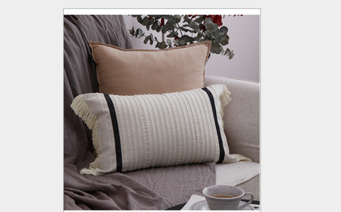 Rectangular Pillow Car Waist Backrest Pillow Bedside Backrest Cushion Bed And Hotel Model Room Soft Decoration Nordic Style