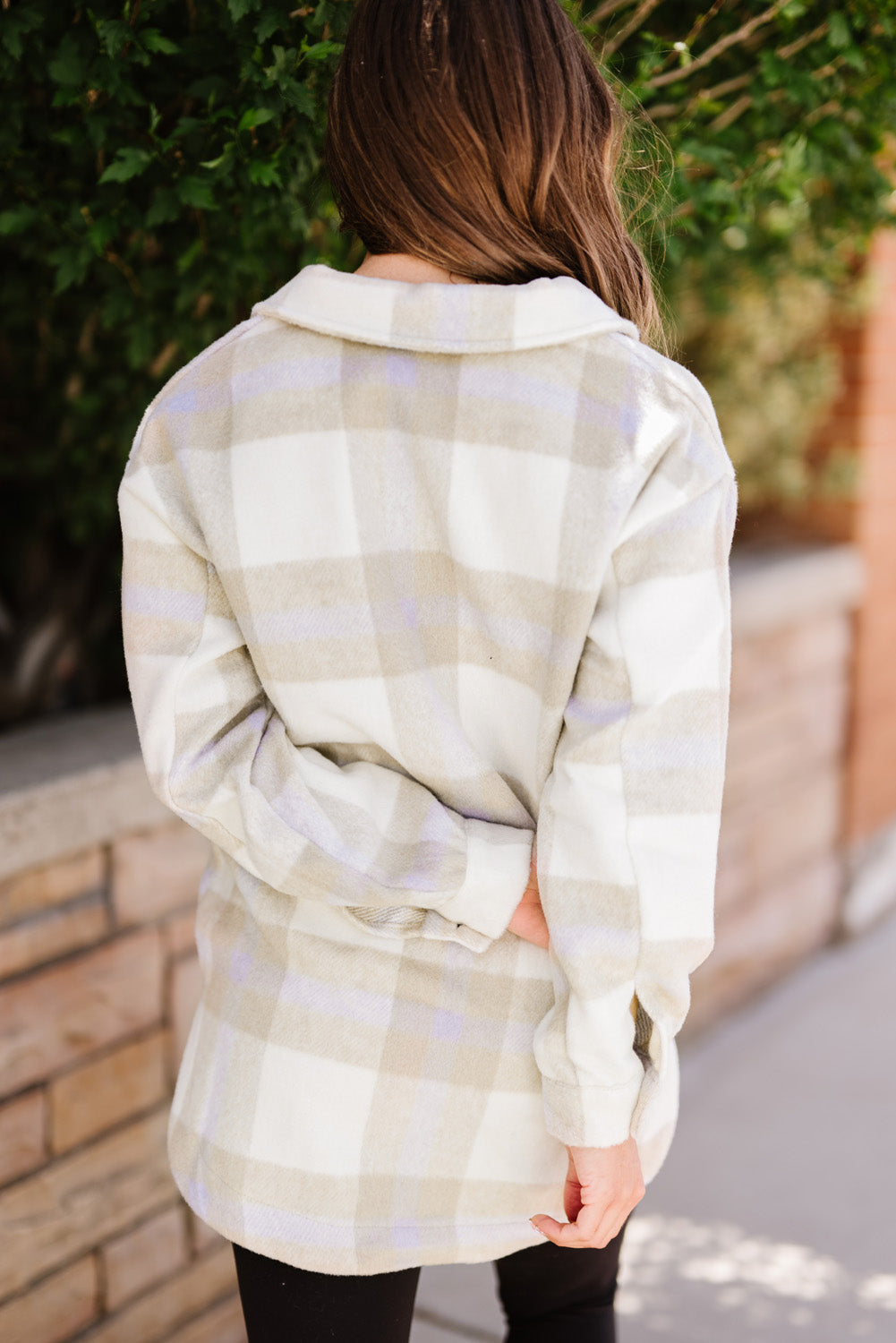 Plaid Dropped Shoulder Pocket Shacket - Minihomy