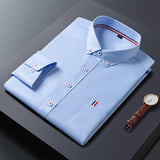 Mens Casual Shirt Business Dress Shirts Men Clothes - Minihomy