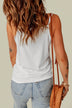 Full Size Lace Trim V-Neck Cami Top - Minihomy