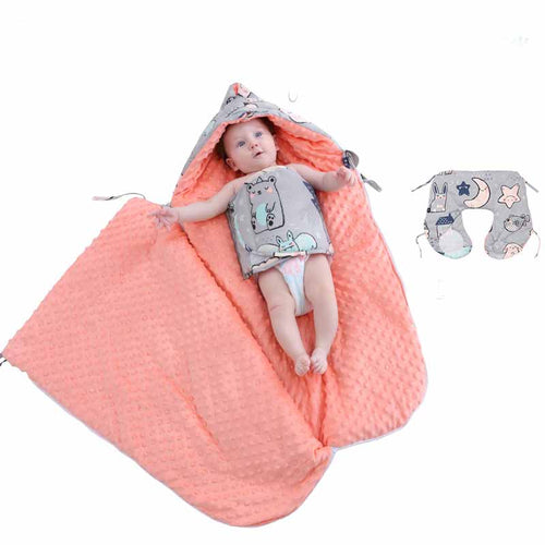 Baby Cotton Beanie Blanket Sleeping Bag