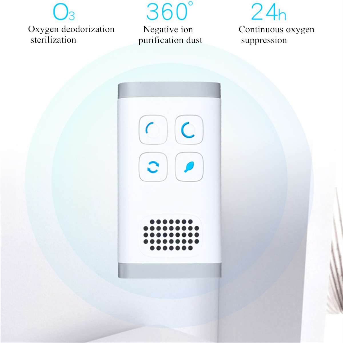 Household ozone disinfection air purifier
