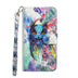 Printed Butterfly Wallet Leather Case