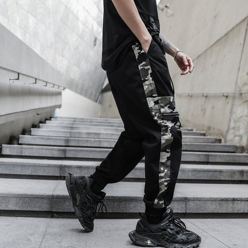Multi-pocket Camouflage Stitching Casual Overalls