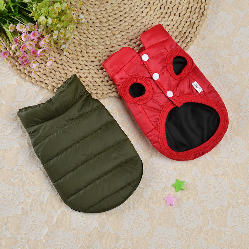 Small Dog Teddy Autumn Winter Cat Thermal Padded Coat