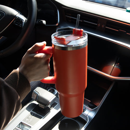 With Handle Portable Car Stainless Steel Water Bottle