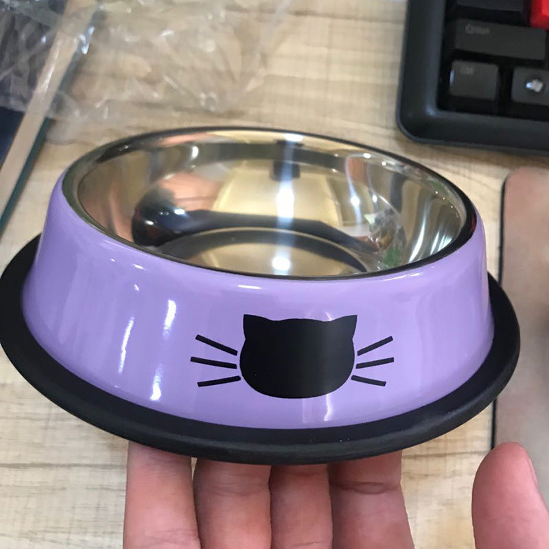 Stainless steel pet bowl