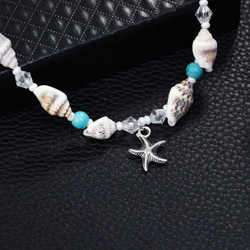 European And American Style Beach Starfish Shell Anklet