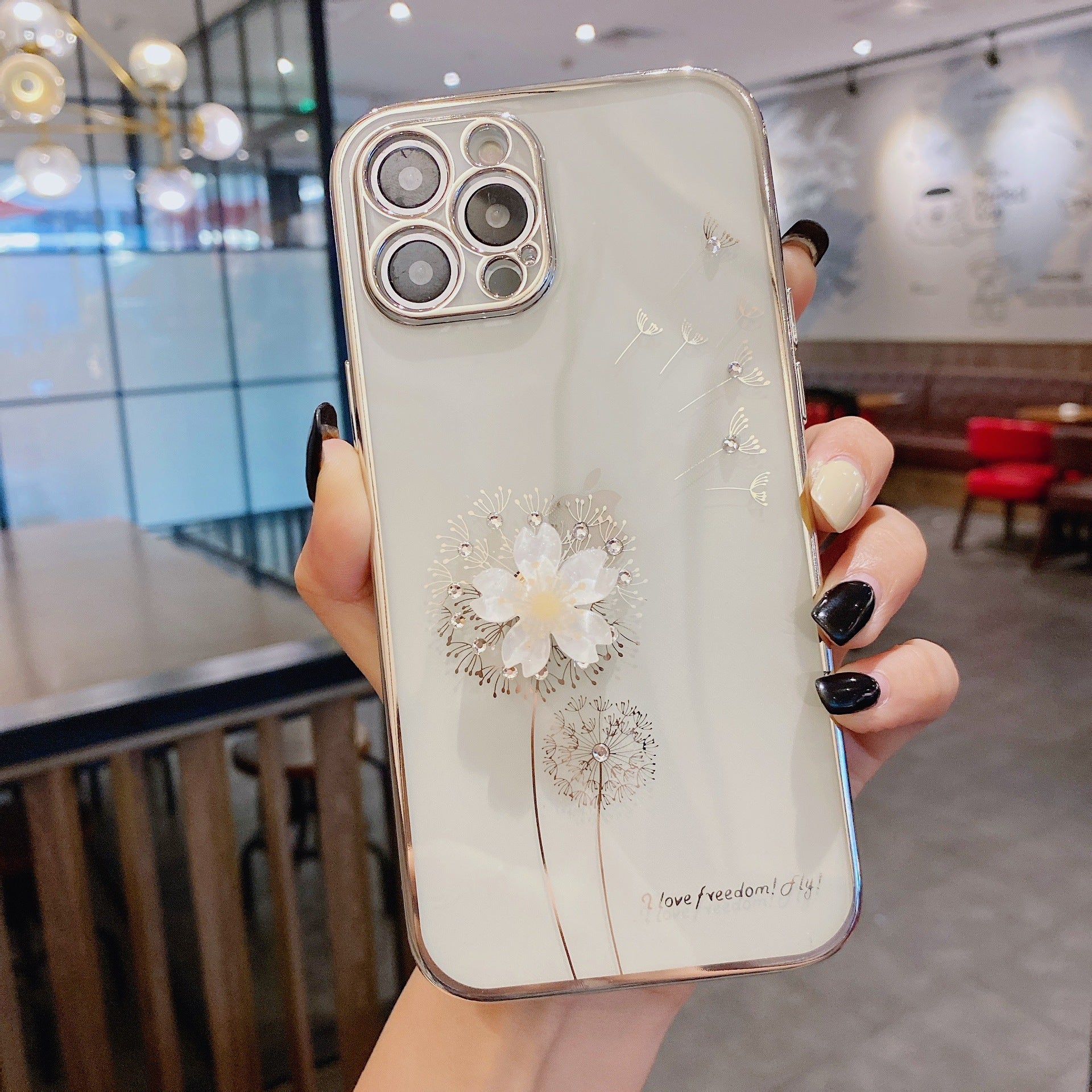 Luxury 3D Cute Flower Spin Stand Holder Phone Case