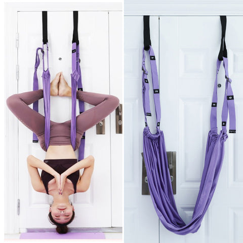 Fitness Hip Stretch Yoga Belt Inverted Rope Pull Stretch Belt Split Lower Waist Trainer