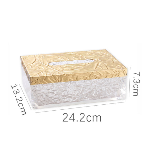 Modern Light Luxury Creative Crystal Tissue Box