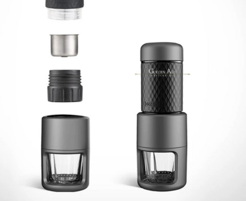 Portable Espresso Coffee Machine Hand Pressure Manual Large-Capacity Outdoor Home Small Mini Travel Coffee Cup