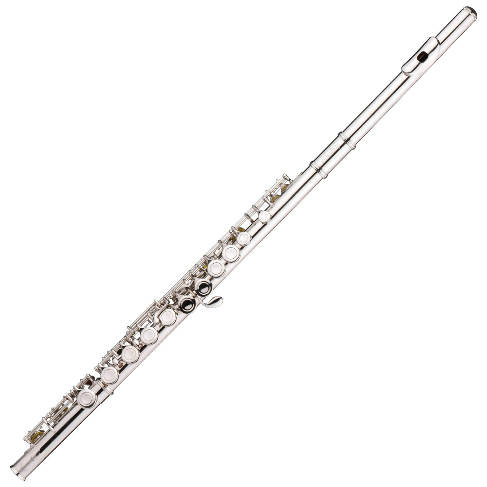 Muslady  Western Concert Flute Nickel Plated 16 Holes C Key Cupronickel Woodwind Instrument  Mini Screwdriver Padded Bag