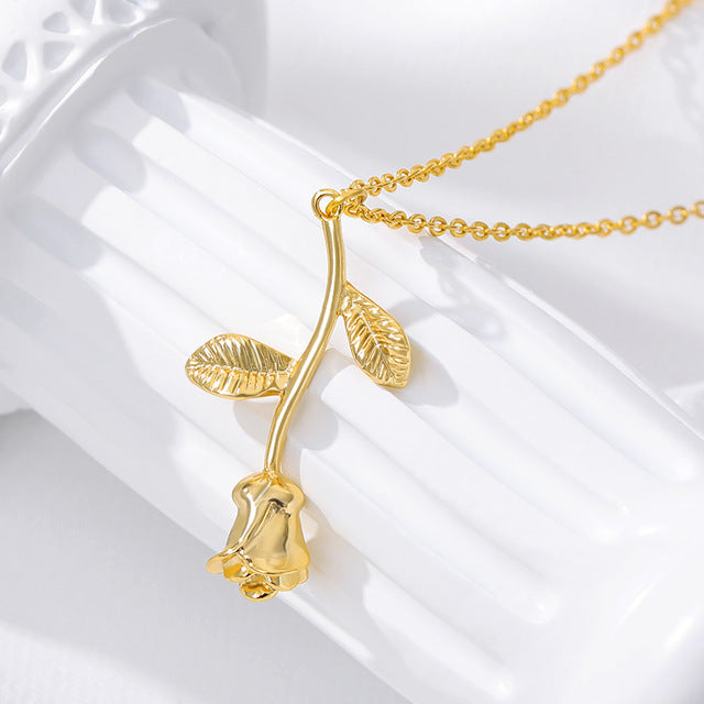 Gold Stainless Steel Stylish Butterfly Necklace Lovely Insect Animal Metal Woman Man Jewelry - Minihomy