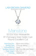 18K White Gold Plated 925 Silver Moissanite Pendant Necklace - Minihomy