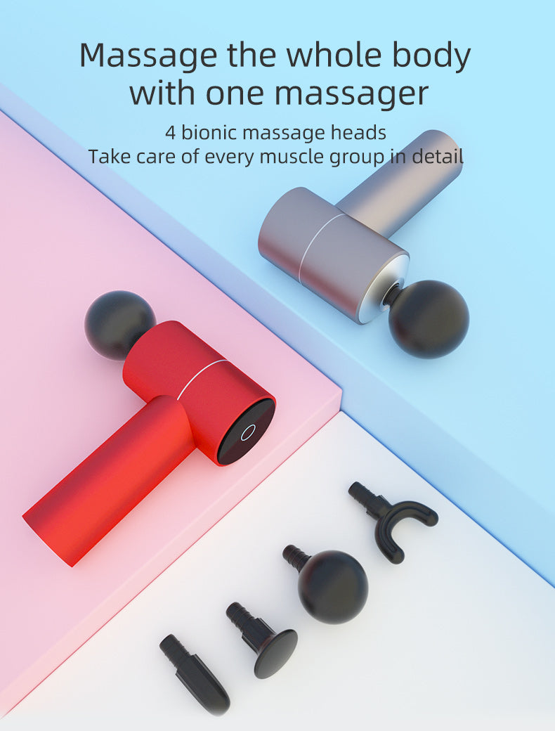 Booster Q5 Mini Massage Gun Handheld Deep Tissue Percussion  Body Massager Elertric Muscle Massage Machine Neck Back Relaxation
