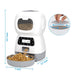 3.5L Automatic Pet Feeder Smart Food Dispenser For Cats Dogs Timer Stainless Steel Bowl  Auto Dog Cat Pet Feeding Pet Supplies