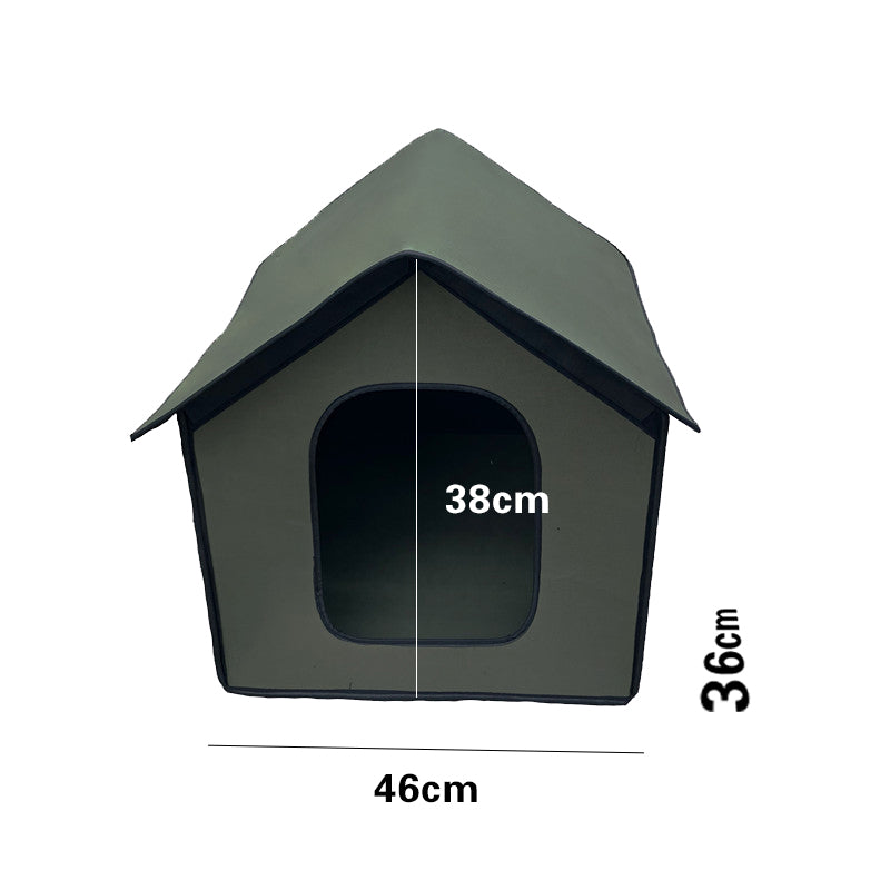 Waterproof Cat House Foldable Pet House for Small Dogs Cats EVA Pet Bed Nest With Inner Pad Portable Outdoor Cat Accessories