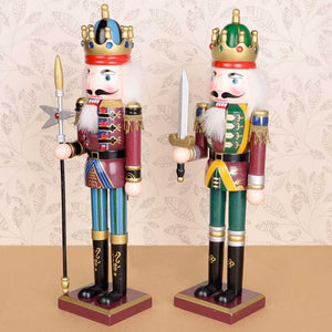Wooden  Solider Figure Model Puppet Doll Handcraft For Kid New Year Gifts Christmas Home Office Decoration