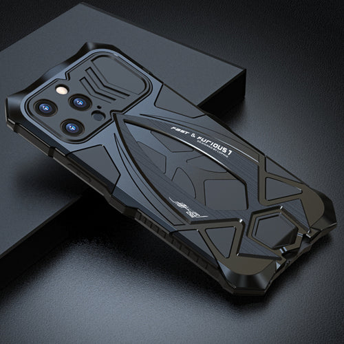 Metal Armor For iPhone 13 Pro Max Case Cover  with Camera screen protector