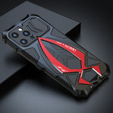 Metal Armor For iPhone 13 Pro Max Case Cover  with Camera screen protector