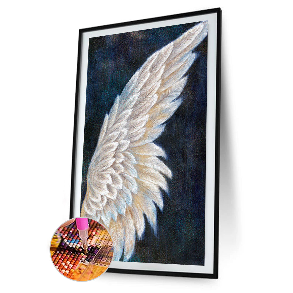 Angel Wings 5D DIY Full Round Drill Rhinestones Diamond Painting Mosaic Kits Art Craft Home Decor Gifts