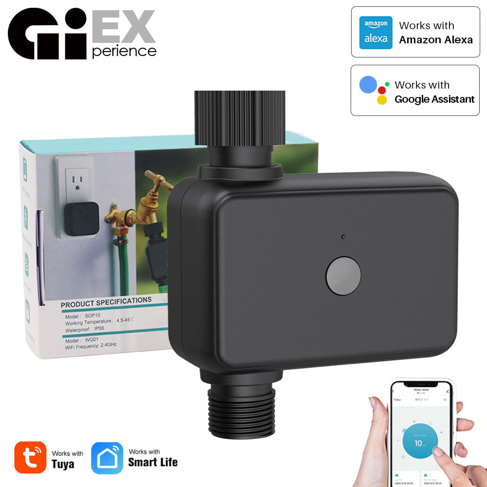 WIFI Watering Timer IP55 Automatic Drip Irrigation Garden Water Controller Valve