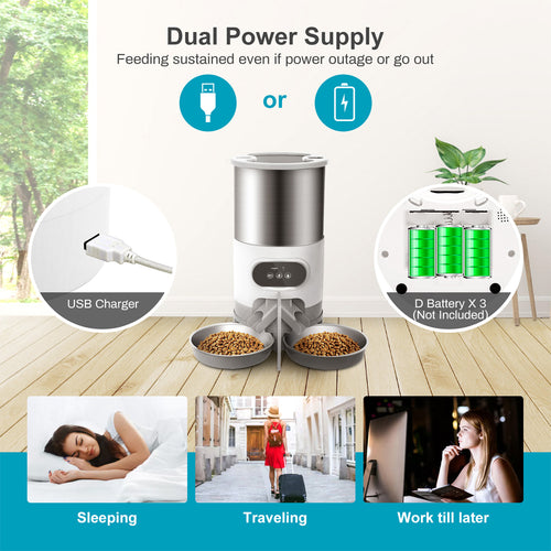 Smart APP Pet Feeder With Recording Timing Feeding