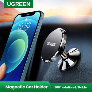 Ugreen Magnetic Phone Holder for iPhone 13 12 Samsung Xiaomi Car Holder for Phone for Dashboard Mobile Phone Holder Stand