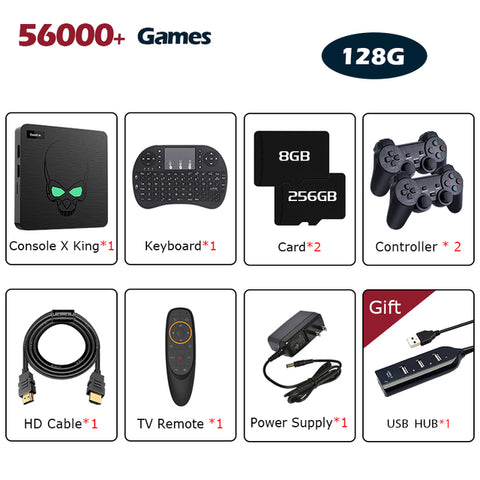 The King For PSP/PS1/SS/DC Android9 TV Box Game Player
