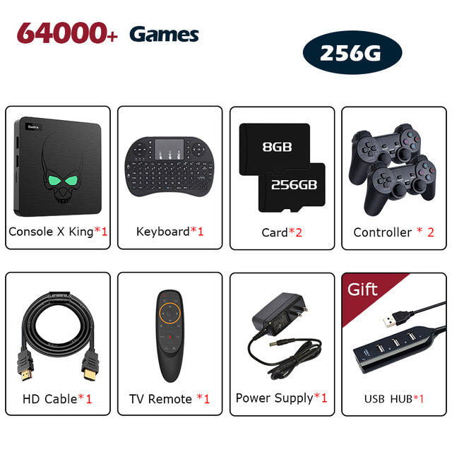 Retro Video Game Console Beelink Super Console X King For PSP/PS1/SS/DC Android9 TV Box Game Player Wifi6 S922X With 64000 Game