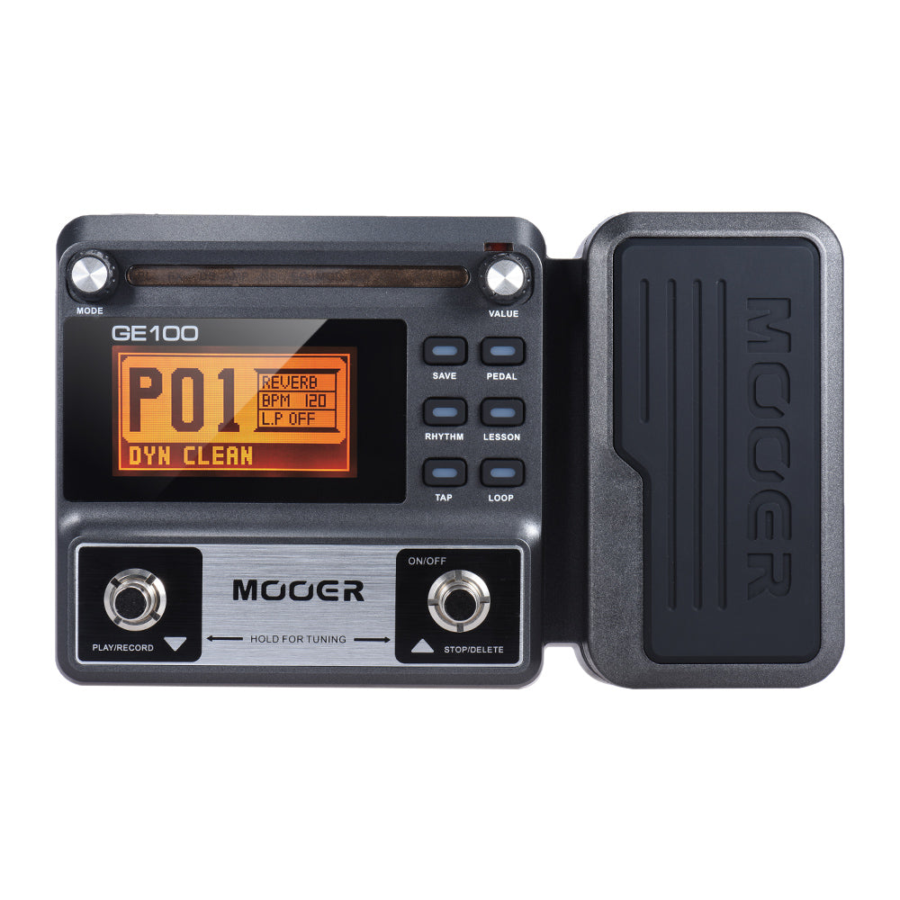 MOOER GE100 Guitar Multi-effects Processor Effect Pedal with Loop Recording and High Brightness LCD Display - Minihomy