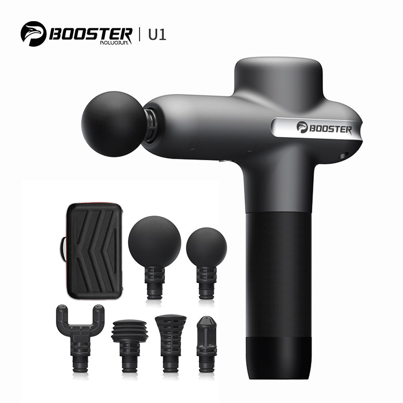 BOOSTER U1 Massage Gun Back and Neck Massager Deep Tissue Percussion Muscle Massage Machine for Fitness Exercise
