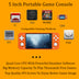 Best IPS 5 inch screen RGB10 MAX Retro Handheld Portable Game Console 64G 128G 20000 games Quad Core support bluetooth wifi - Minihomy